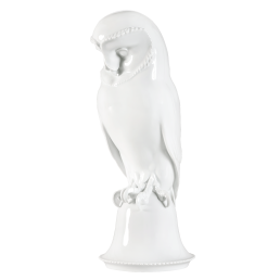 Bird, white, H 35 cm