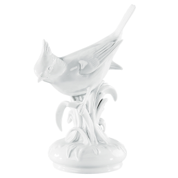 Bird, white, H 16 cm