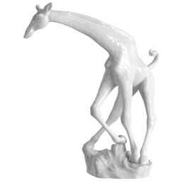 Giraffe, white, H 20 cm