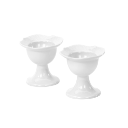 Egg Cup-Set, 2-pcs., Shape "Waves Relief"