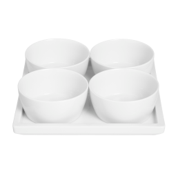 Dip bowls set, 5-pcs, Shape "MEISSEN® Cosmopolitan", white