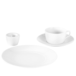 Breakfast set, 3-pcs, Shape "MEISSEN® Cosmopolitan", white