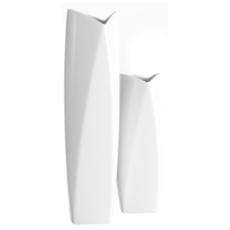 Home deco set, 2-pcs, "Fabula", Vases, white