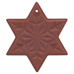 Christmas star, Medals boettger stoneware, H 5 cm