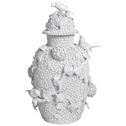 Vase with Snowball Blossoms, H 53 cm