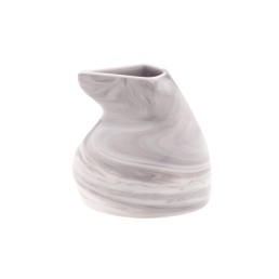Vase, "Antarctica", marbled light grey, H 8 cm