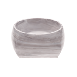 Candlestick, "Antarctica", pillar candle, high, marbled light grey, 9,5 x 9,5 cm