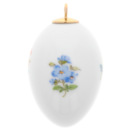 Easter egg, Strewn flowers, H 5 cm