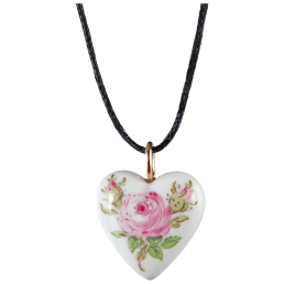 Pendant "Heart size M", Rose, 2,2 x 1,8 cm