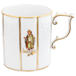 Gotzkowsky relief-design coffee mug with "Narcisino and La Ballerina", V 0,25 l