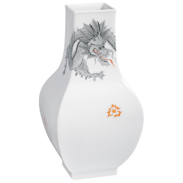 Vase, Ming-Dragon, black, H 25,5 cm