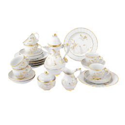 Swan service mocha set "Capodimonte", Shape "Swan Service"