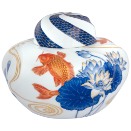 Box I, Carp with Flowers, lim. 50, H 13 cm