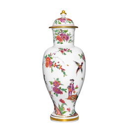 Vase "Chinoiserie", Chinoiserie after Stadler, H 39,5 cm