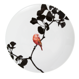 Wall Plate, "Flying Jewels", "Summer Tanager", Ø 27 cm