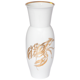 Boerner vase, stylised lobster, painter signature, H 34,5 cm