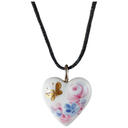 Pendant "Heart size M", Butterfly meadow, 2,2 x 1,8 cm