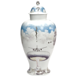 Vase "Four Mushrooms", Unique piece by Irina Polin, H 38 cm