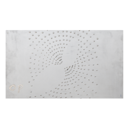 Wall picture Unique object Dots, Unique piece Otto Piene, 44 x 75 cm