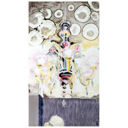 Wall painting "Lustra", Unique piece Irina Polin, 72 x 42 cm