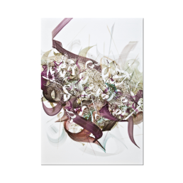 Wall picture Unique object Happy Talk, Unique piece Khaled Al-Saai, 75 x 51 cm