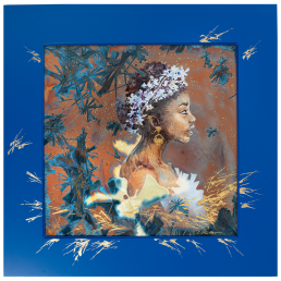 Portrait "Equal Rights", New Crystal Glaze World of Meissen, 53 x 53 cm