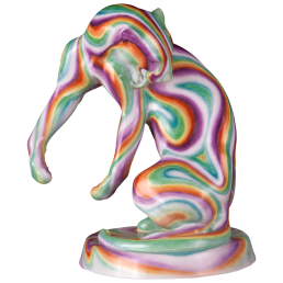 Panther, Meissen Atelier, Airbrush Look, lim., H 17 cm