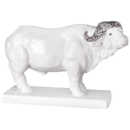 Buffalo, Meissen Atelier, Africa black, H 13 cm