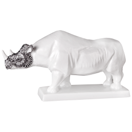 Rhinoceros, Meissen Atelier, Africa black, H 12,5 cm