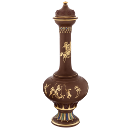 "Elopement" vase in Böttger Stoneware, H 47 cm