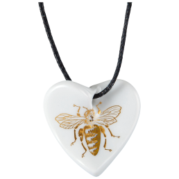 Pendant Swinging Heart, Bee, 2,5 x 2,5 cm