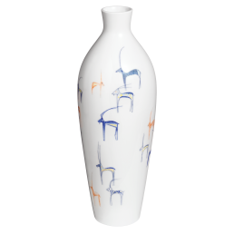 Vase "Springboks", H 38,5 cm