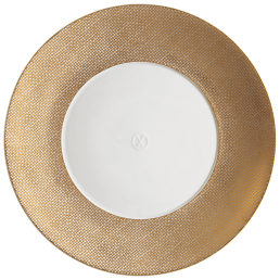 Plate, small, Shape "MEISSEN® Cosmopolitan", Mesh, gold, Ø 20 cm
