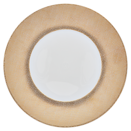 Starter- and Dessert Plate, Shape "MEISSEN® Cosmopolitan", Mesh, gold, Ø 22,5 cm
