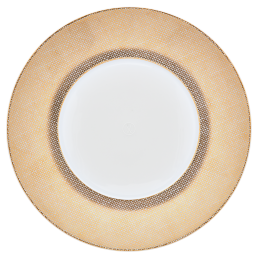 Dinner Plate, small, Shape "MEISSEN® Cosmopolitan", Mesh, gold, Ø 24 cm
