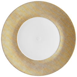 Dinner Plate, large, Shape "MEISSEN® Cosmopolitan", Mesh, gold, Ø 30 cm