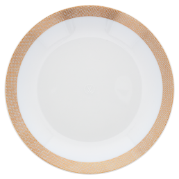 Soup Plate, Shape "MEISSEN® Cosmopolitan", Meshband, gold, Ø 20,5 cm