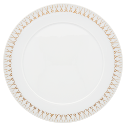 Charger Plate, Shape "No 41", Swords Luxury Gold, swords rim, Ø 33 cm