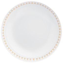 Salad- & Pasta Plate, Swords Luxury Gold, swords rim, Shape "No 41", Ø 22,5 cm