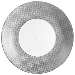 Plate, small, Shape "MEISSEN® Cosmopolitan", Mesh, platinum, Ø 20 cm