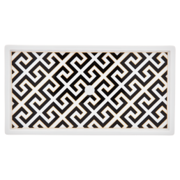 Sushi platter, Shape "MEISSEN® Cosmopolitan", Royal Palace, black with golden contour, white rim, L 27 cm