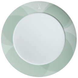 Starter- and Dessert Plate, Shape "No 41", "Paradise Birds Jade", Ø 22 cm