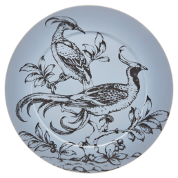 Charger Plate, Shape "No 41", "Paradise Birds Sky", Ø 33 cm