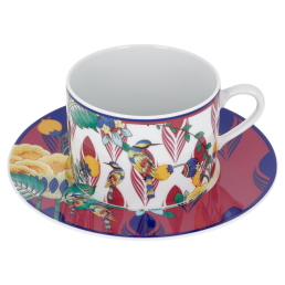 Cappuccino cup & saucer, "MEISSEN Collage", "Mystic Garden", V 0,25 l