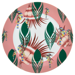 Charger Plate, "MEISSEN Collage", "Rainbow Birds", Shape "No 41", Ø 33 cm