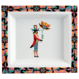 Vide-Poche, large, "Flower Ballet", Mann, Olaf Hajek, 21 x 18,5 cm