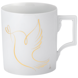 Mug, Shape "Berlin", "Peace Collection", Peace Dove, gold, V 0,25 l