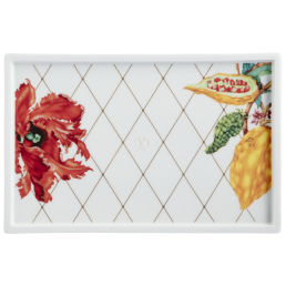 Platter, Shape "MEISSEN® Cosmopolitan", "Sweet Exotics", 28 x 18,5 cm