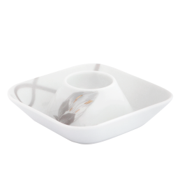 Egg Cup, Shape "nova", Passion flower, 11,5 x 11,5 cm