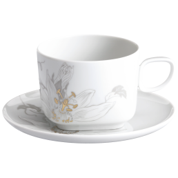 Cappuccino cup with saucer, Shape "nova", Passion flower, V 0,3 l